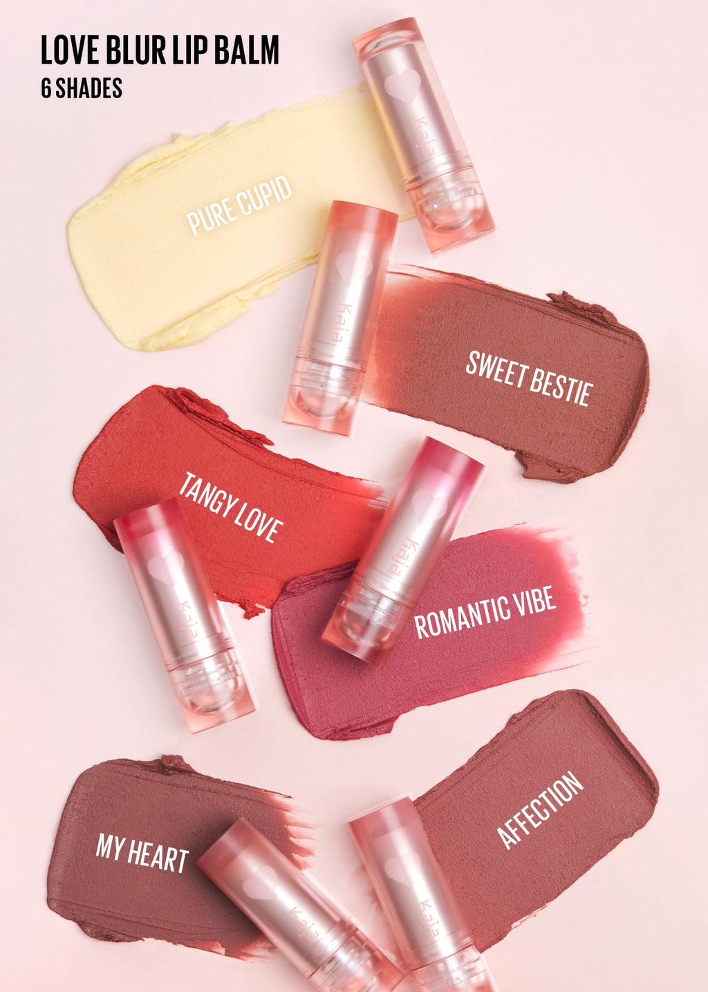 KAJA Love Blur Lip Balm 05 My Heart – Semi-Matte Daily Color Lip Balm with Shea Butter & Avocado Oil