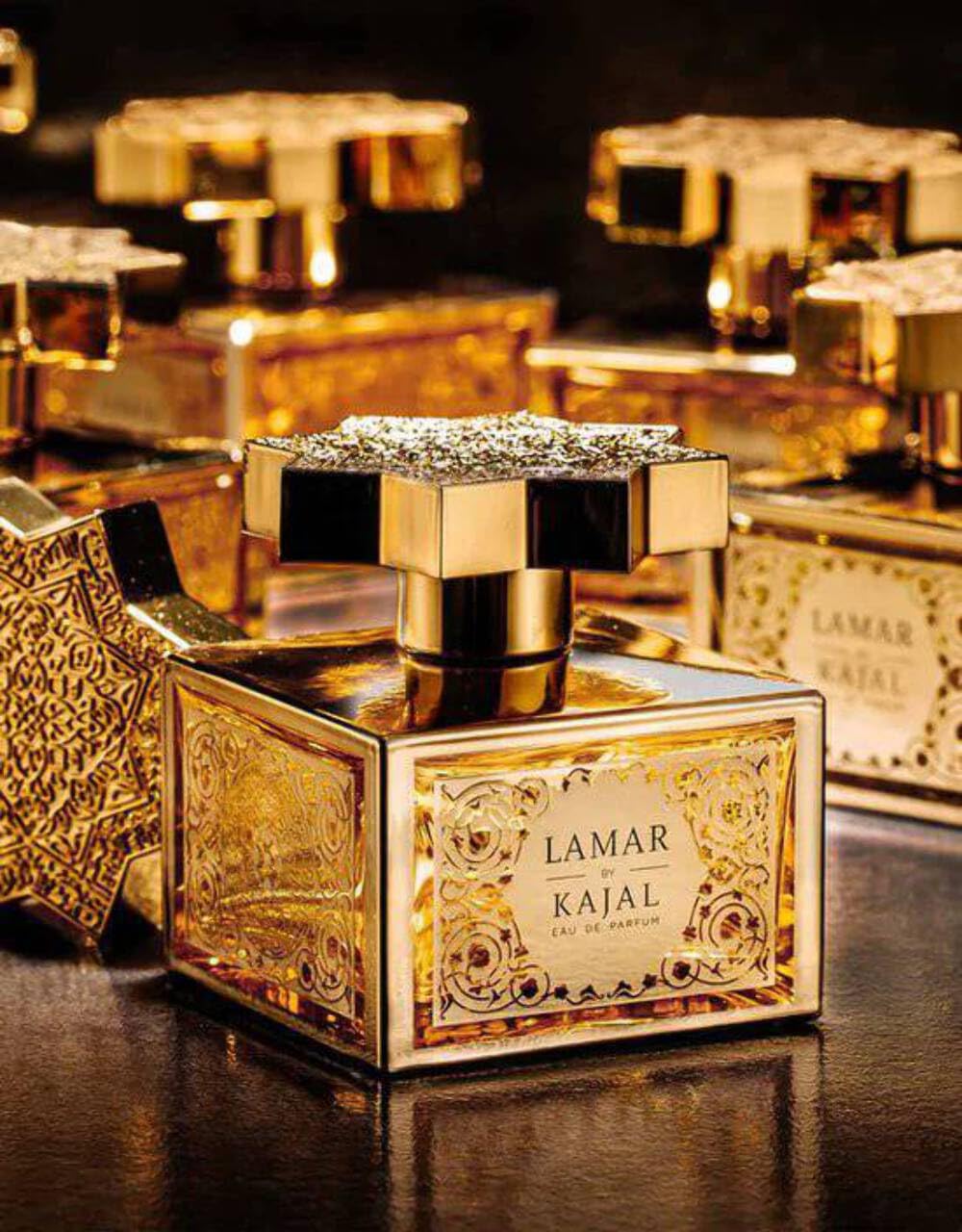 Kajal Lamar De Parfum Spray for Men, 3.4 oz - Golden Rose and Jasmine Fragrance