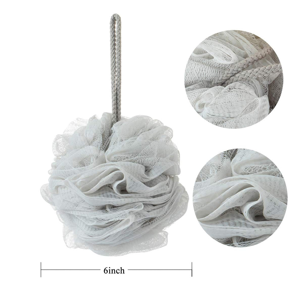KAKOOI Bath Sponges – Exfoliating Body Loofahs Set (3 Pack) – Soft, Durable, Large Size