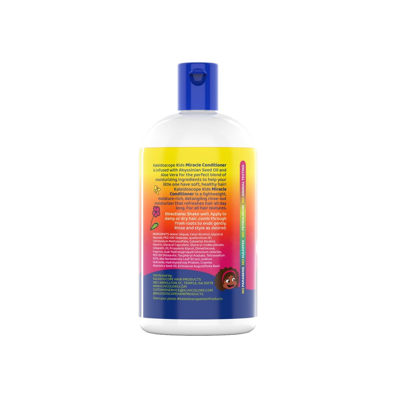 KALEIDOSCOPE MIRACLE DROPS | Kaleidoscope Kids Detangling Conditioner with Aloe Vera – 12 oz