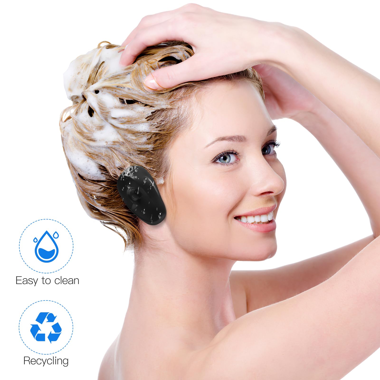 KALLORY Salon Ear Heat Protector – 10pcs Ear Covers for Hair Dyeing & Treatments