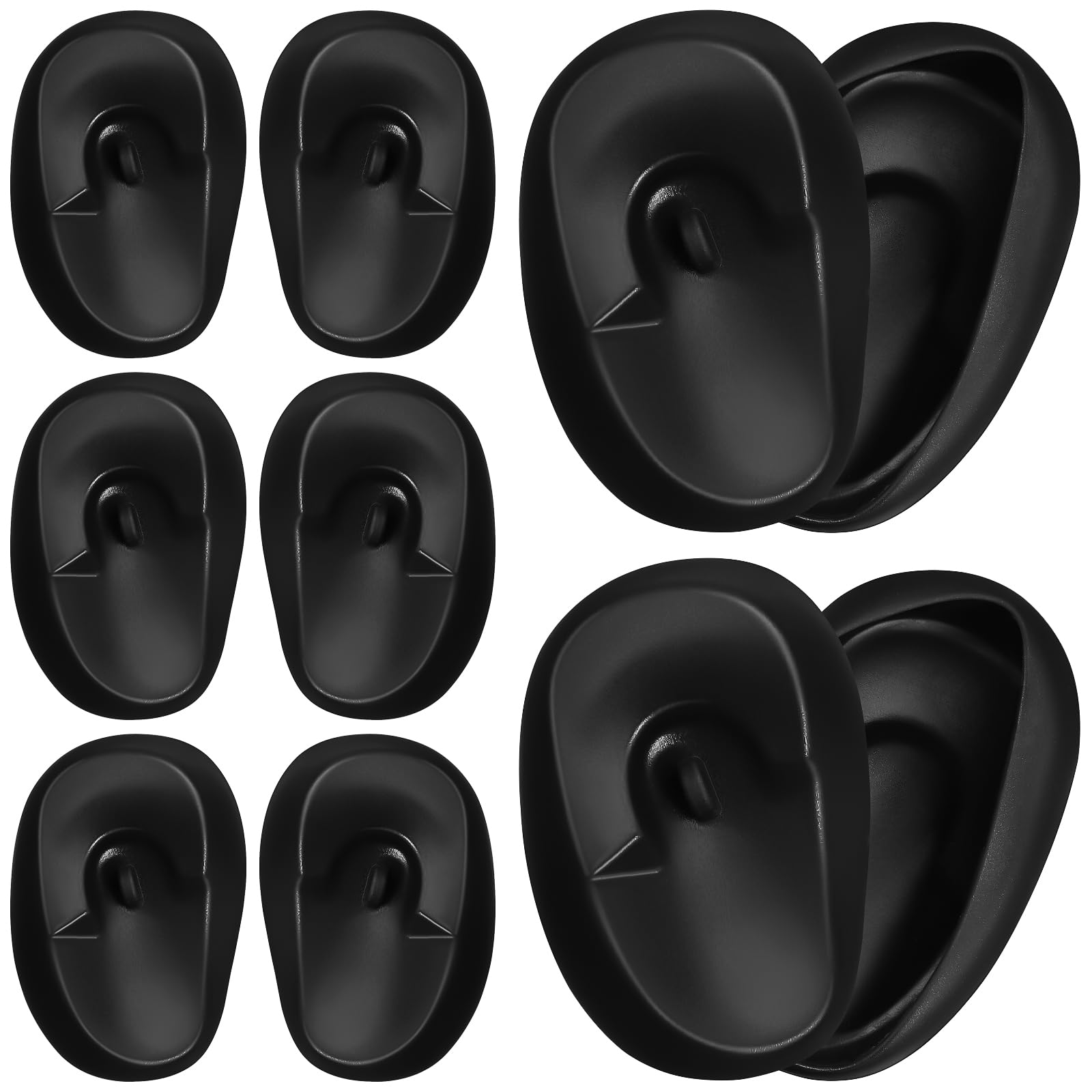 KALLORY Salon Ear Heat Protector – 10pcs Ear Covers for Hair Dyeing & Treatments