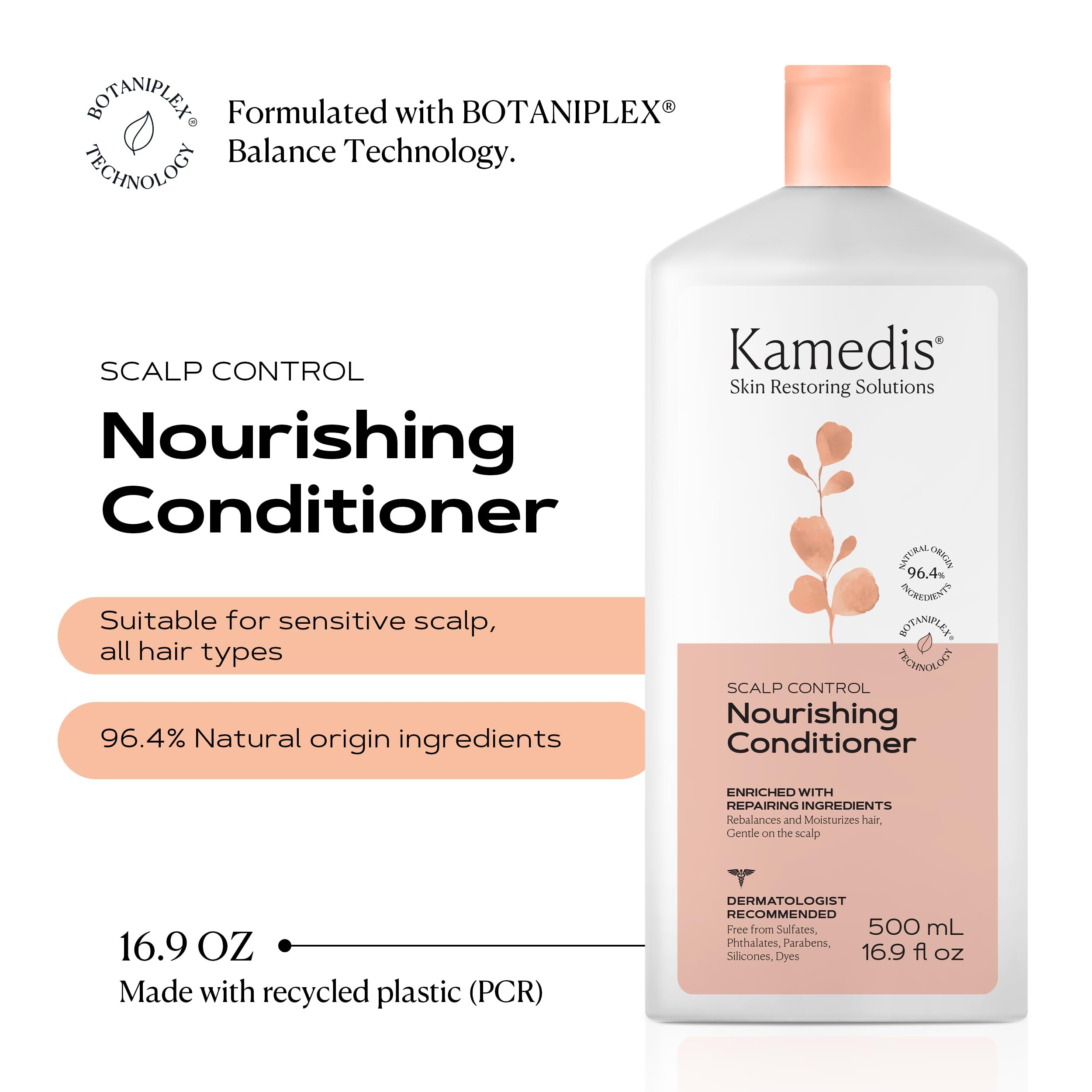 KAMEDIS Hair Conditioner Botanicals-Based | Moisturizes Dry Hair & Sensitive Scalp