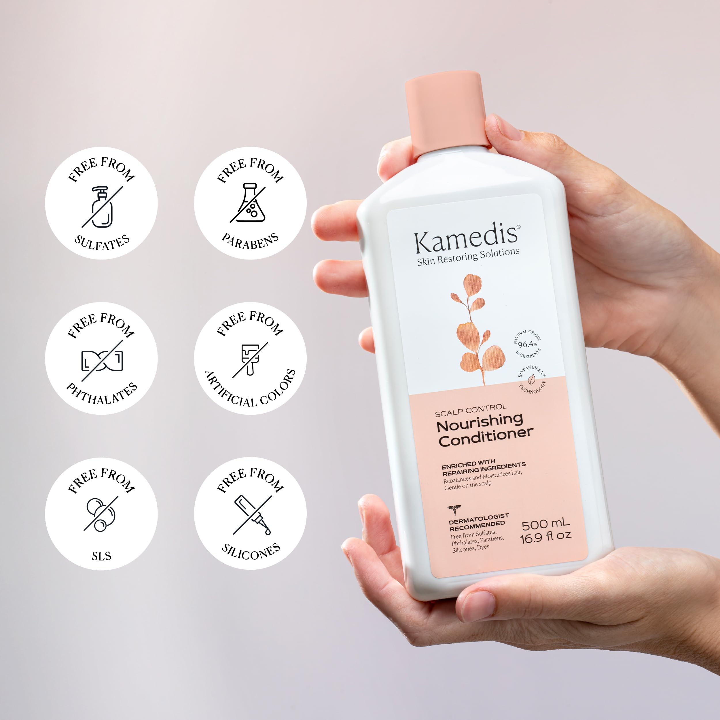 KAMEDIS Hair Conditioner Botanicals-Based | Moisturizes Dry Hair & Sensitive Scalp