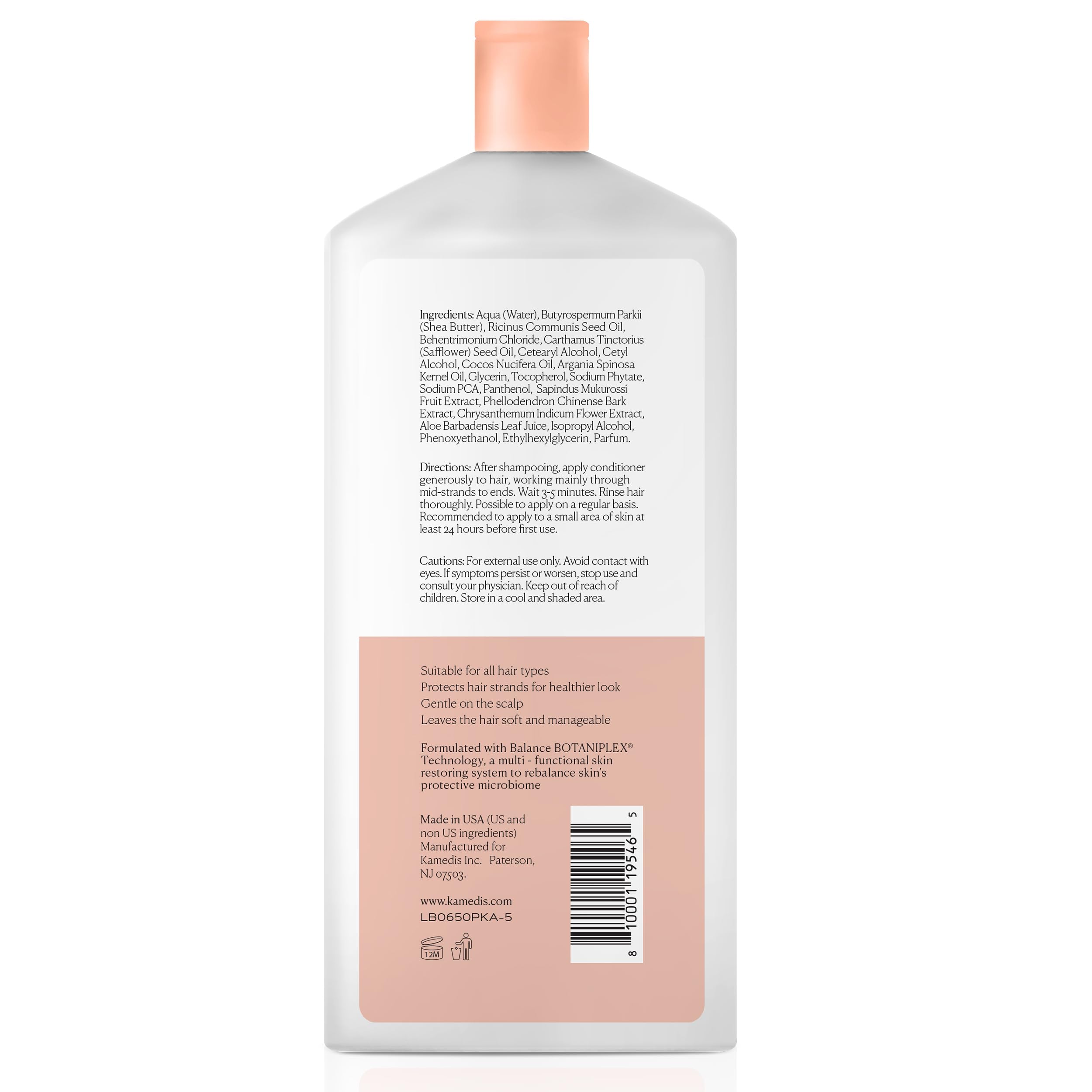 KAMEDIS Hair Conditioner Botanicals-Based | Moisturizes Dry Hair & Sensitive Scalp