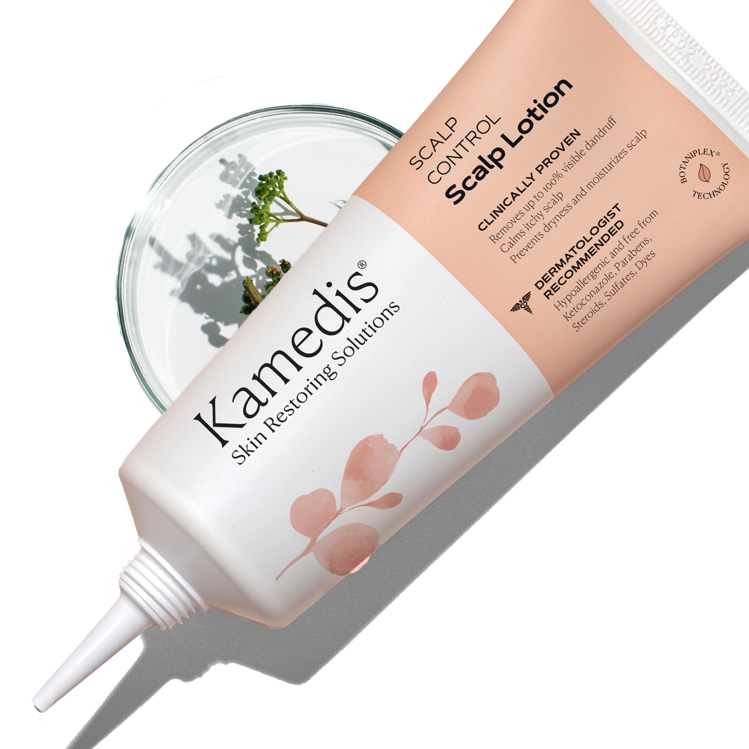 KAMEDIS Scalp Moisturizer Lotion - Overnight Botanical Mask for Dry, Itchy Scalp - Paraben-Free
