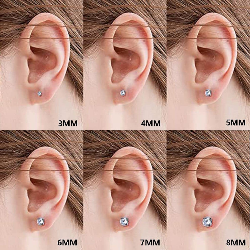 Kamija Professional Ear Piercing Gun Kit: 6 Pairs S925 Silver, 10 Pairs 316L Steel