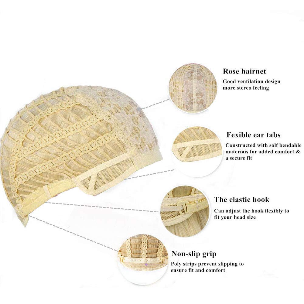 Kaneles Mens Blonde Wig - Short, Natural Look, Heat-Resistant Synthetic Hair