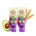KANICA Gel Duo: Avocado & Wheat Germ Hydrating Styling Gel – Alcohol & Paraben-Free, Made in Mexico