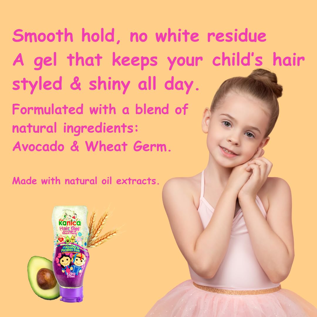 KANICA Gel Duo: Avocado & Wheat Germ Hydrating Styling Gel – Alcohol & Paraben-Free, Made in Mexico
