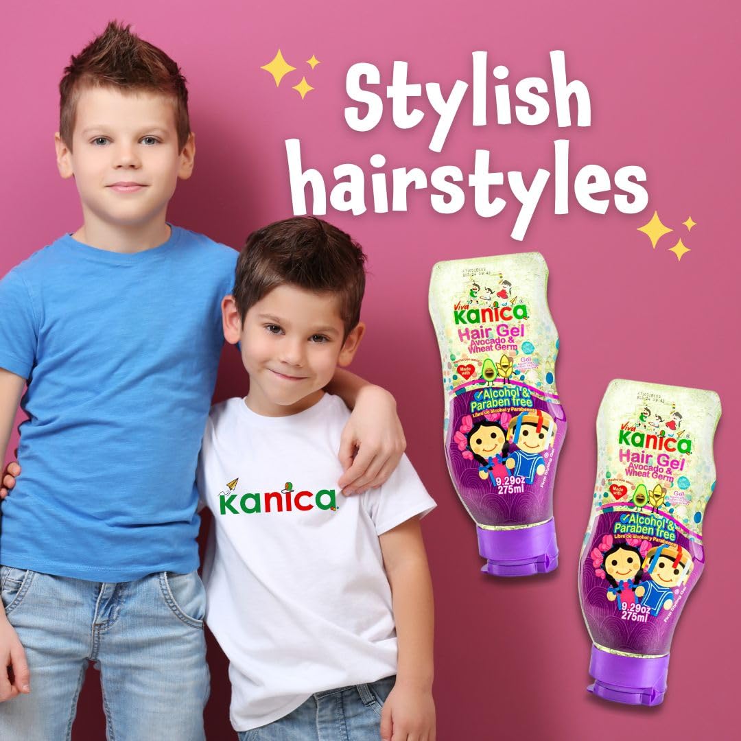 KANICA Gel Duo: Avocado & Wheat Germ Hydrating Styling Gel – Alcohol & Paraben-Free, Made in Mexico