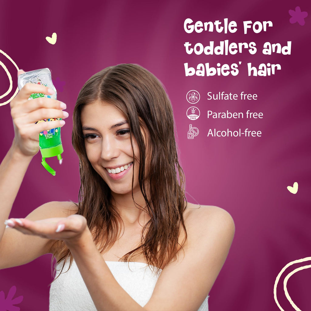 KANICA Gel with Green Tea & Aloe Vera – Paraben- and Alcohol-Free Hair Gel for Kids