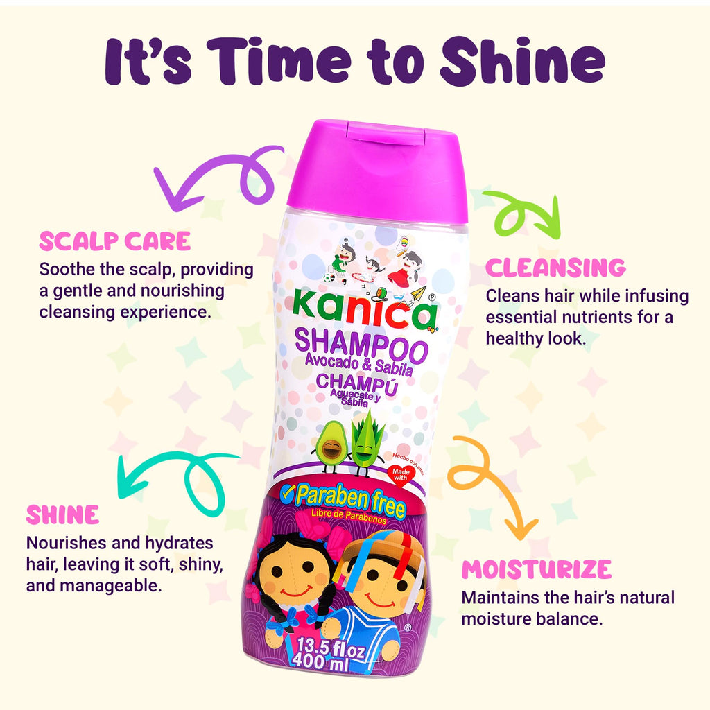 KANICA Shampoo Paraben Free with Aloe Vera and Avocado – Family Haircare