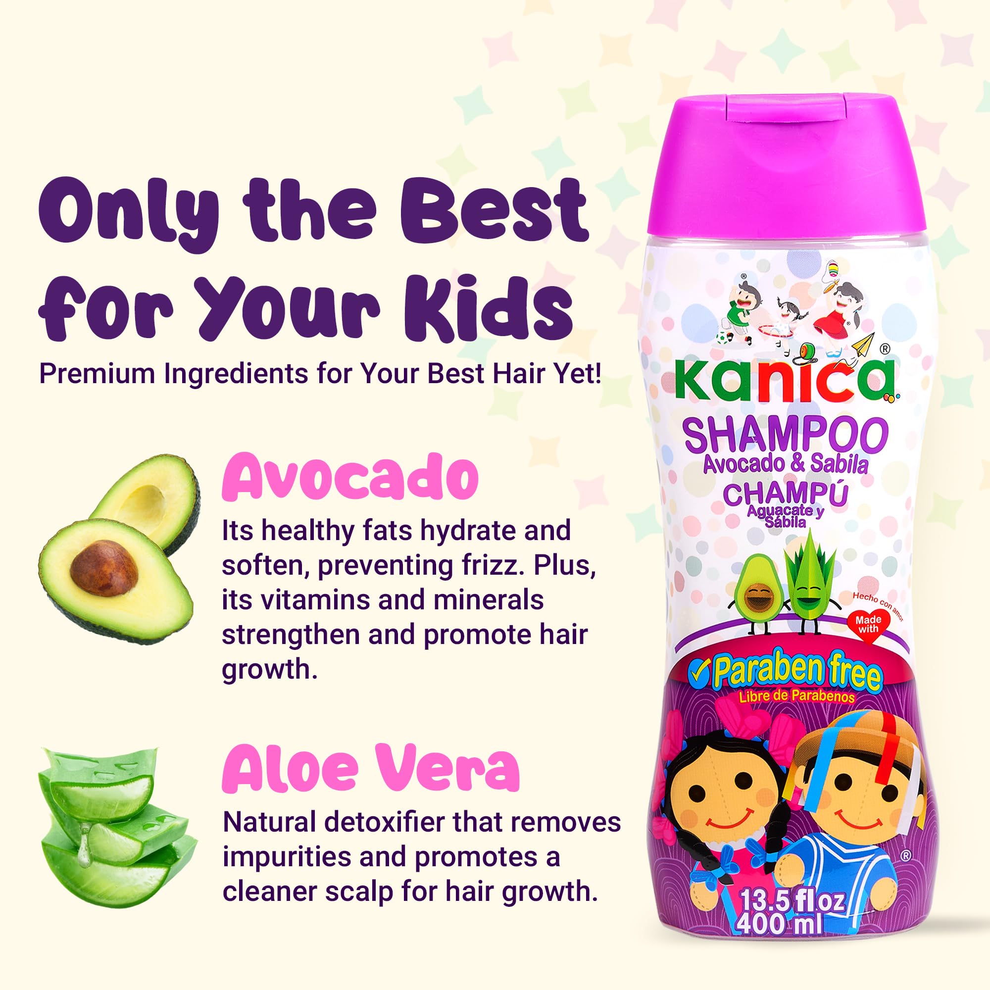 KANICA Shampoo Paraben Free with Aloe Vera and Avocado – Family Haircare