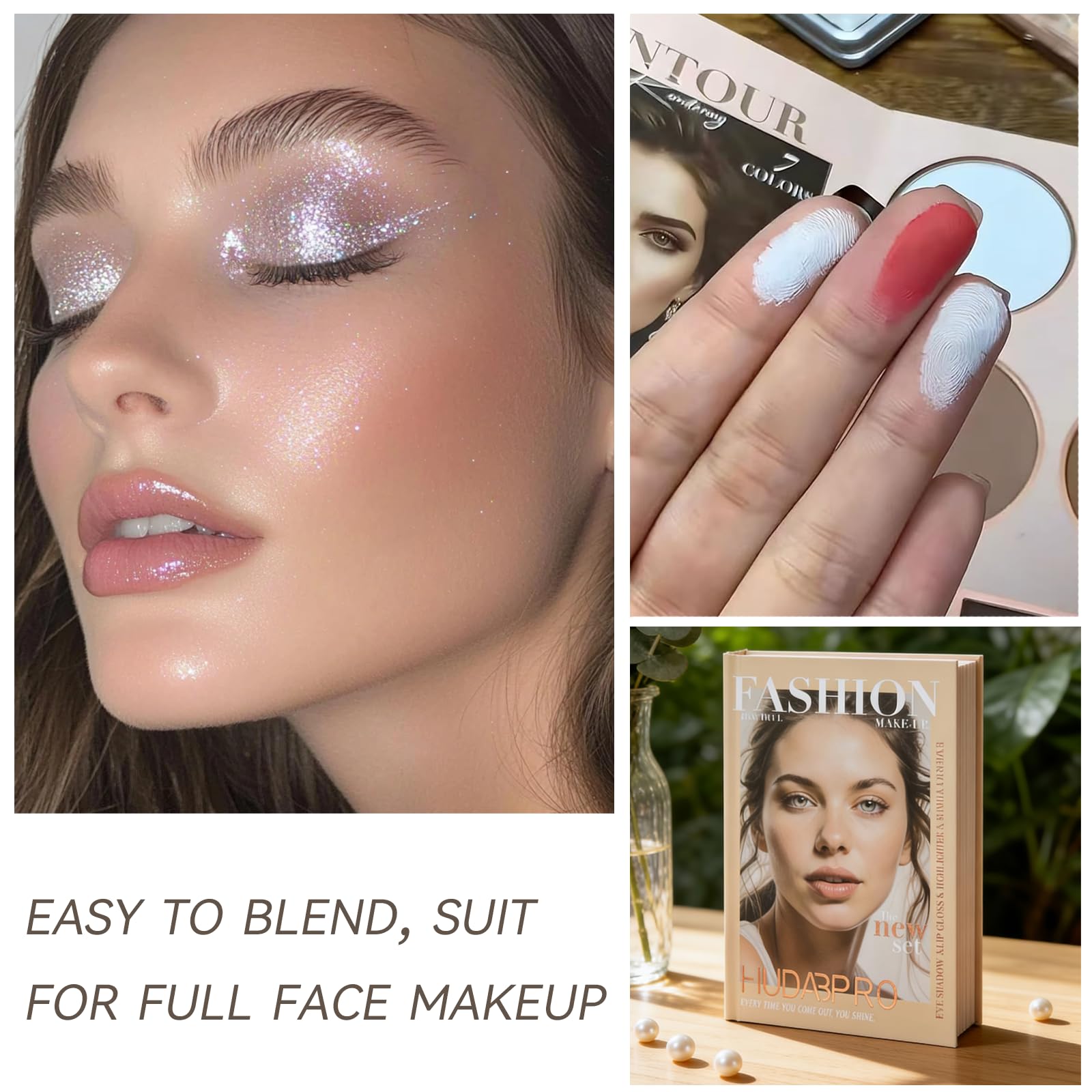 K'APEINE 67 Colors Palette – 5-in-1 Foldable Makeup Kit for Eyes, Cheeks, Lips