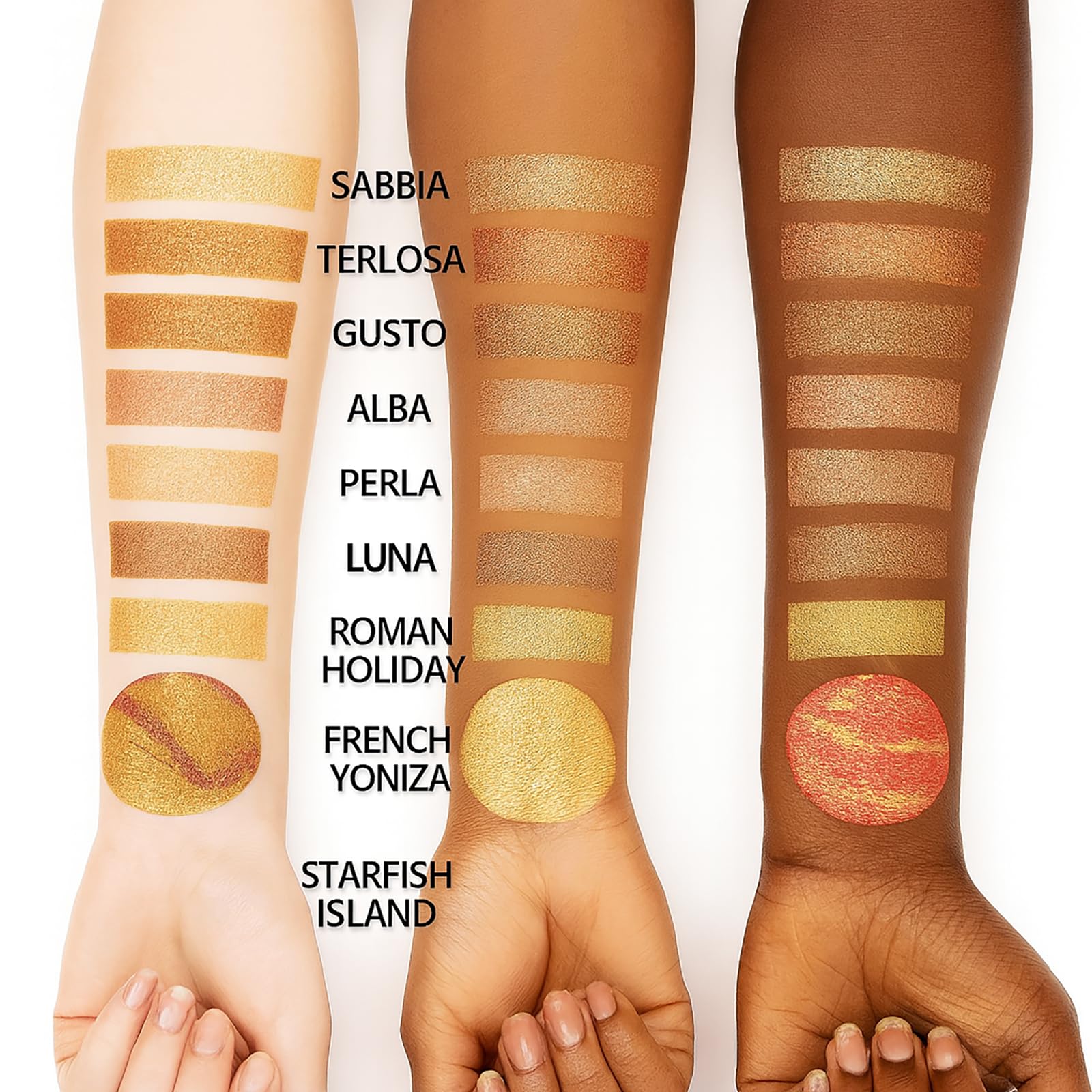 K'APEINE All in One Baked Makeup Palette | 6 Eye Shades, Blush, Bronzer & Highlighter – Neutral Matte & Shimmer Finish