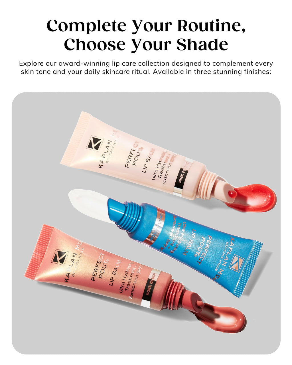 KAPLAN MD Perfect Pout SPF Lip Balm – Ultra Hydration, SPF 30, Rose Blush