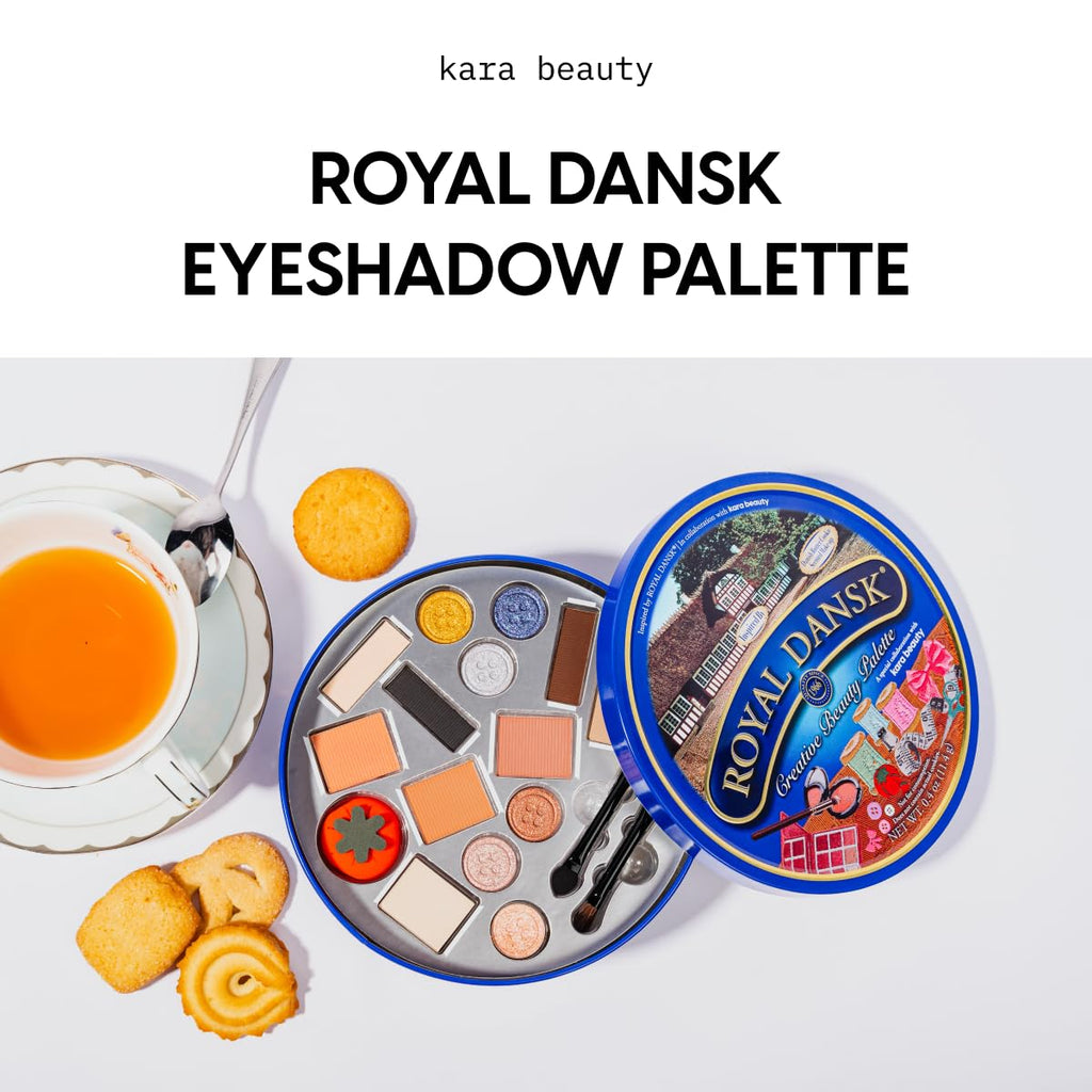 Kara Beauty Royal Dansk Palette Limited Edition Holiday Gift Set | 14 Cookie-Inspired Shadows