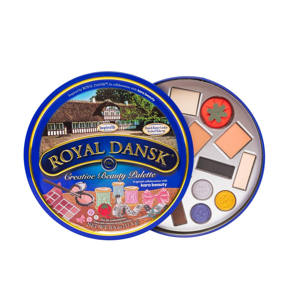 Kara Beauty Royal Dansk Palette Limited Edition Holiday Gift Set | 14 Cookie-Inspired Shadows