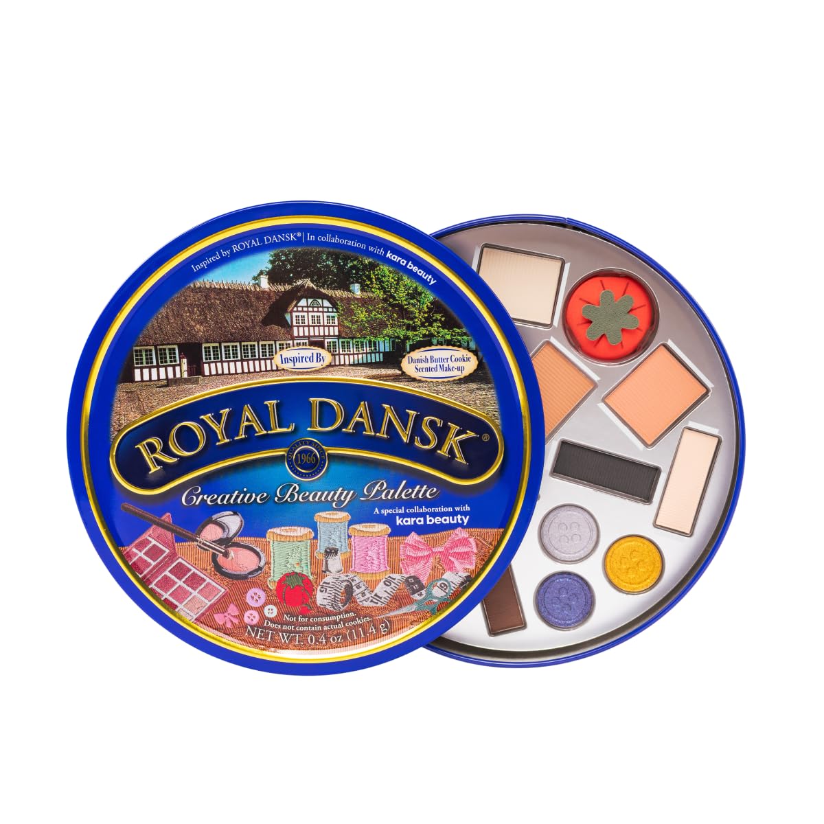 Kara Beauty Royal Dansk Palette Limited Edition Holiday Gift Set | 14 Cookie-Inspired Shadows