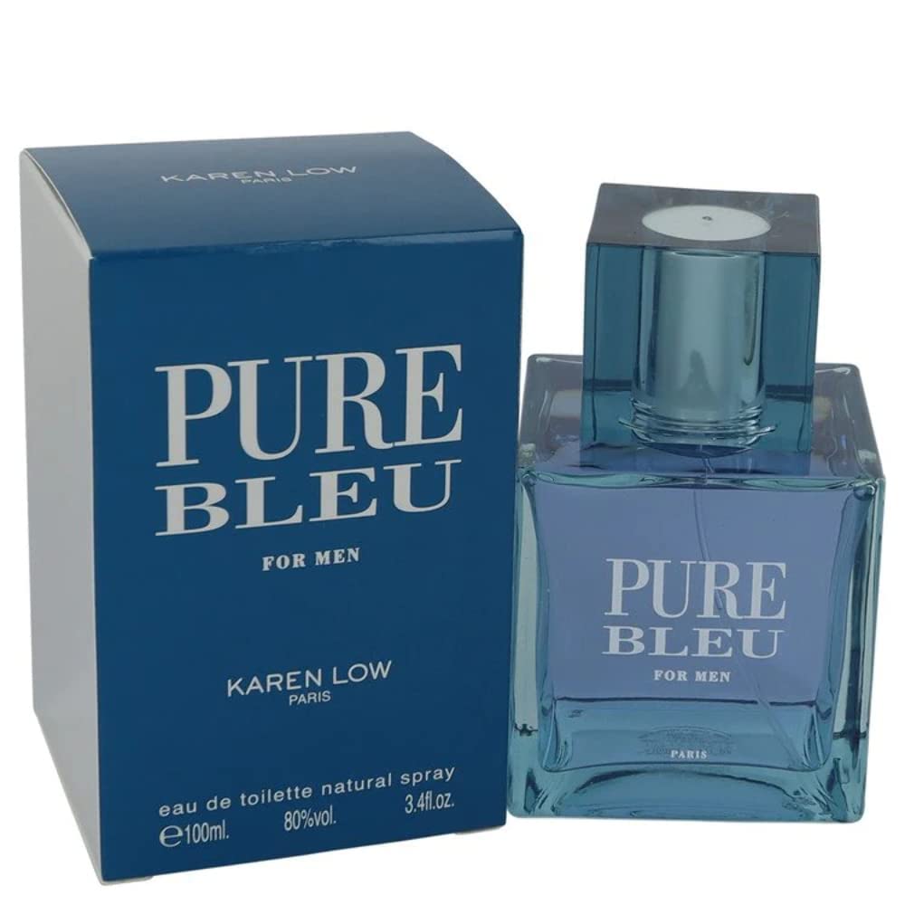 Karen Low Pure Blue Eau de Toilette Spray for Men – 3.4 oz