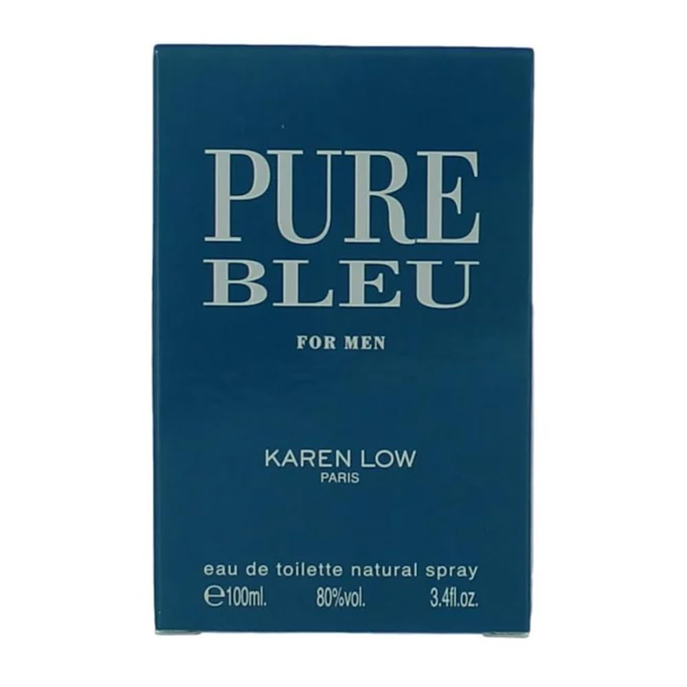 Karen Low Pure Blue Eau de Toilette Spray for Men – 3.4 oz