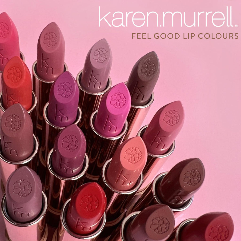 Karen Murrell Violet Mousse Lipstick – Natural Matte Finish, 100% Natural Ingredients, Cruelty Free