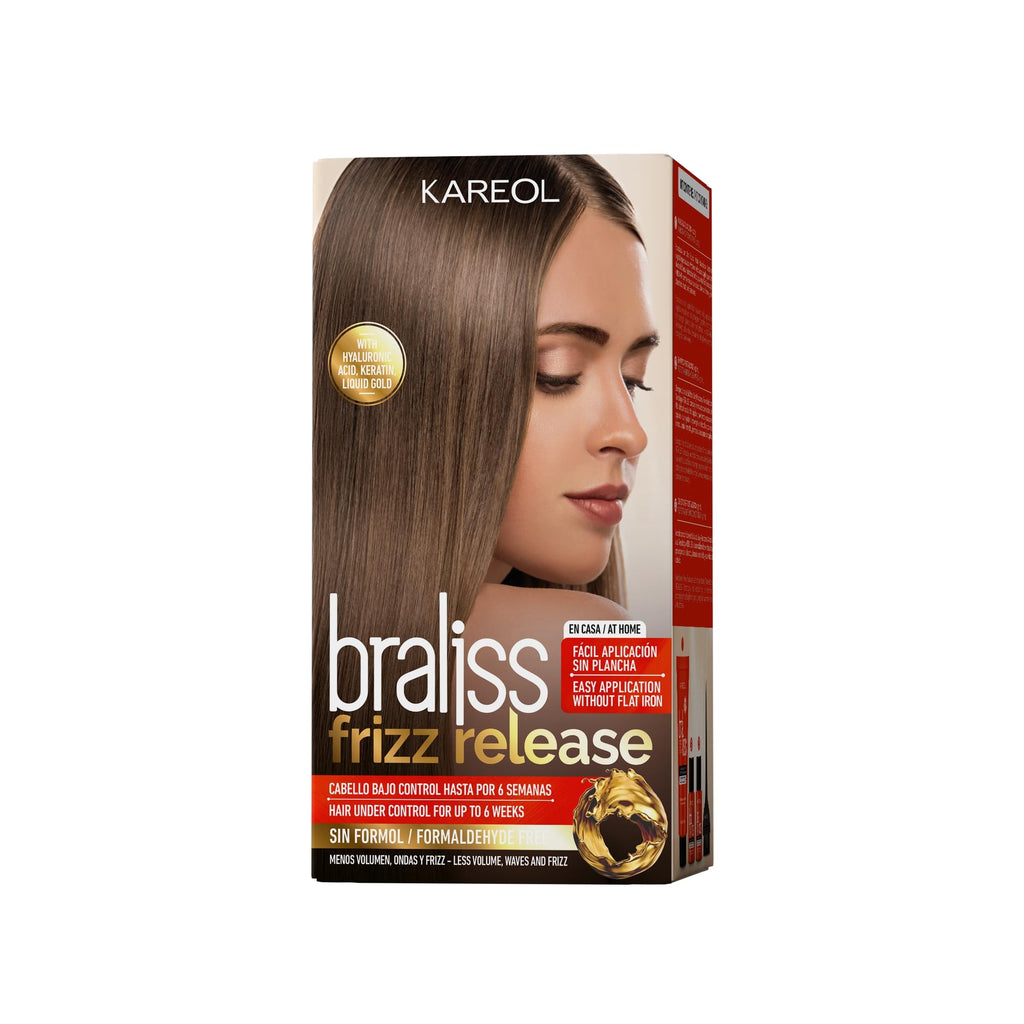 Kareol Braliss Frizz Release Hair Straightening Kit – 6 Weeks, No Flat Iron, Formaldehyde-Free
