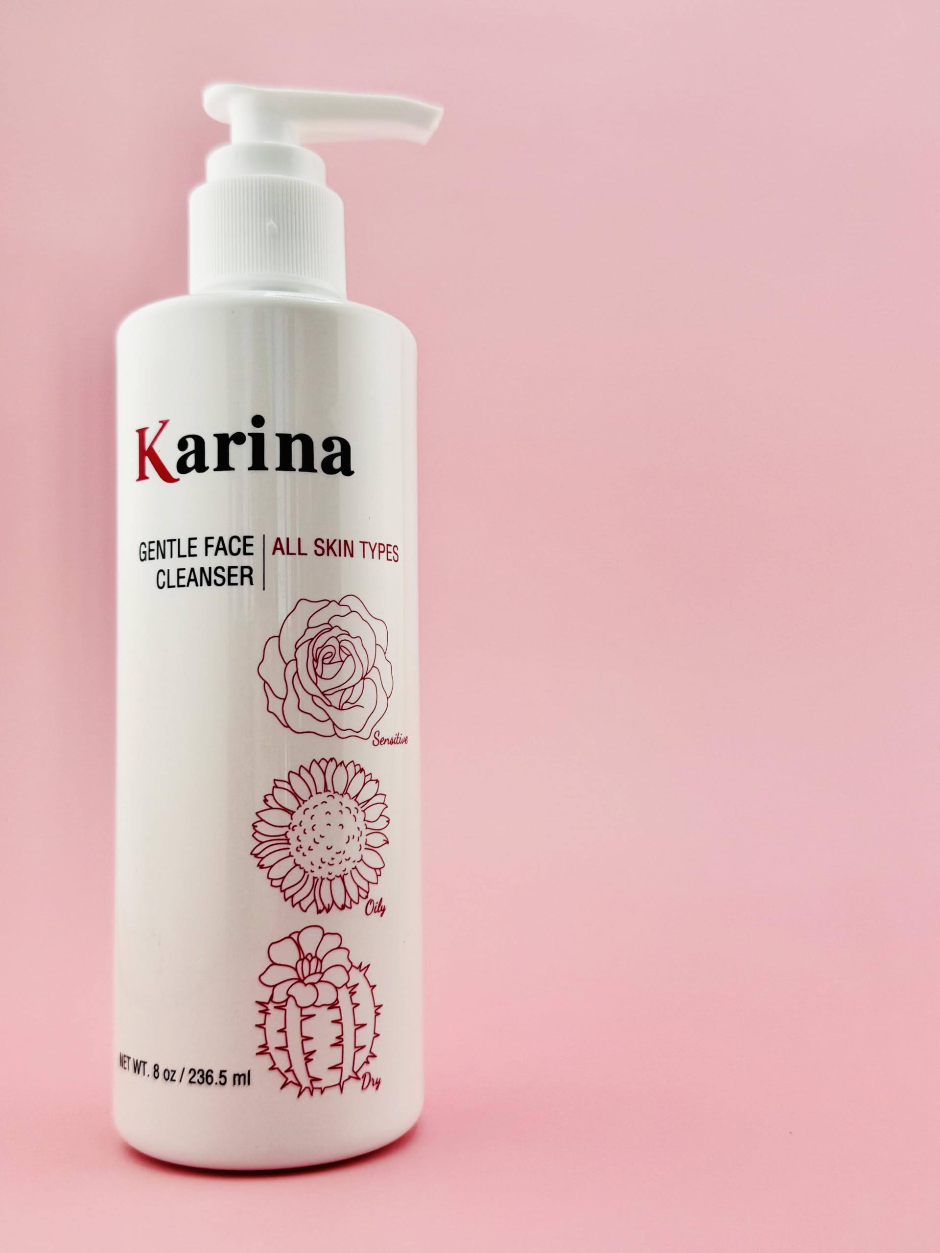 1Beauty Karina Skincare Gentle Face Cleanser – Daily Cleanser for All Skin Types