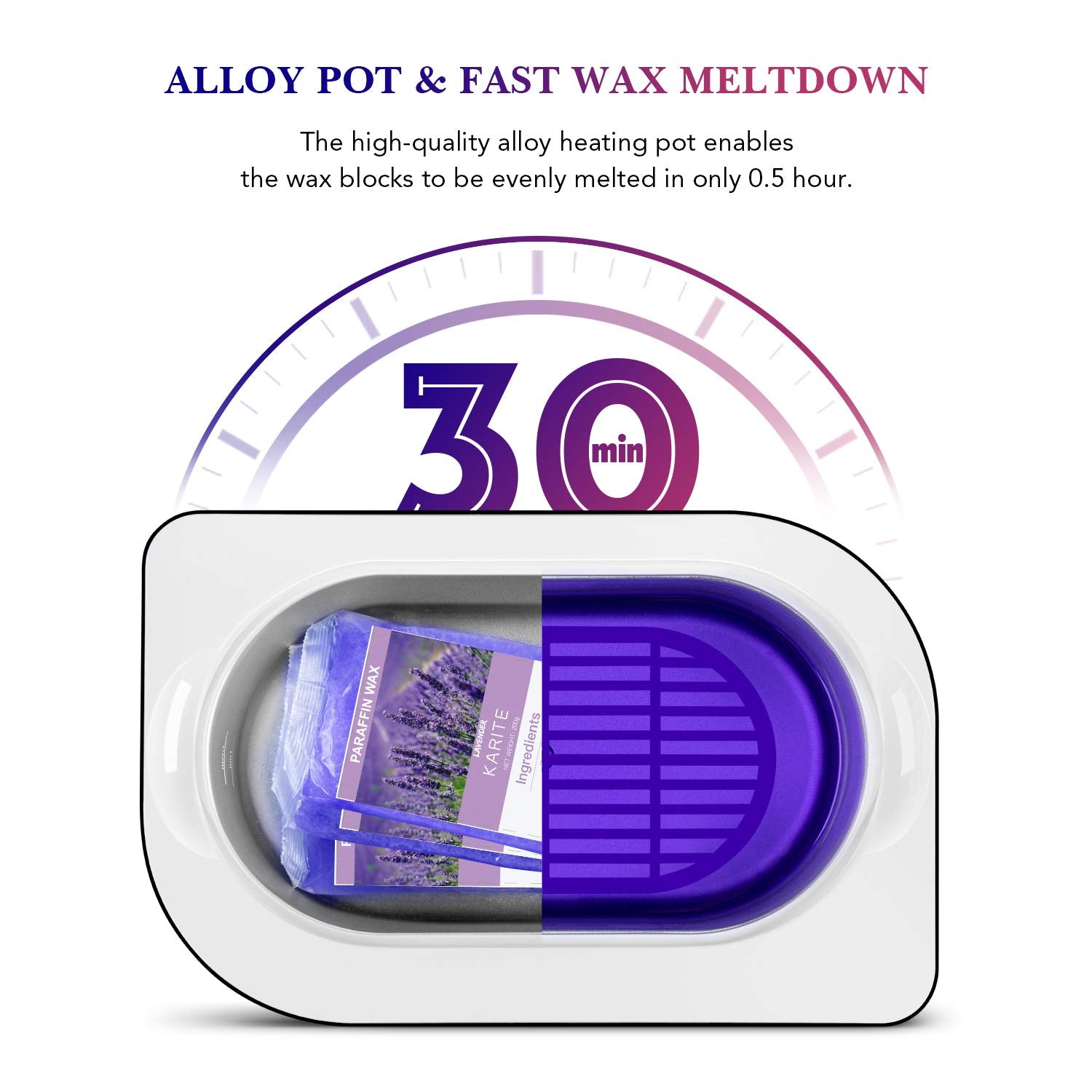Karite Paraffin Wax Bath 4000ml – Hand & Feet Wax Warmer with Auto-Time