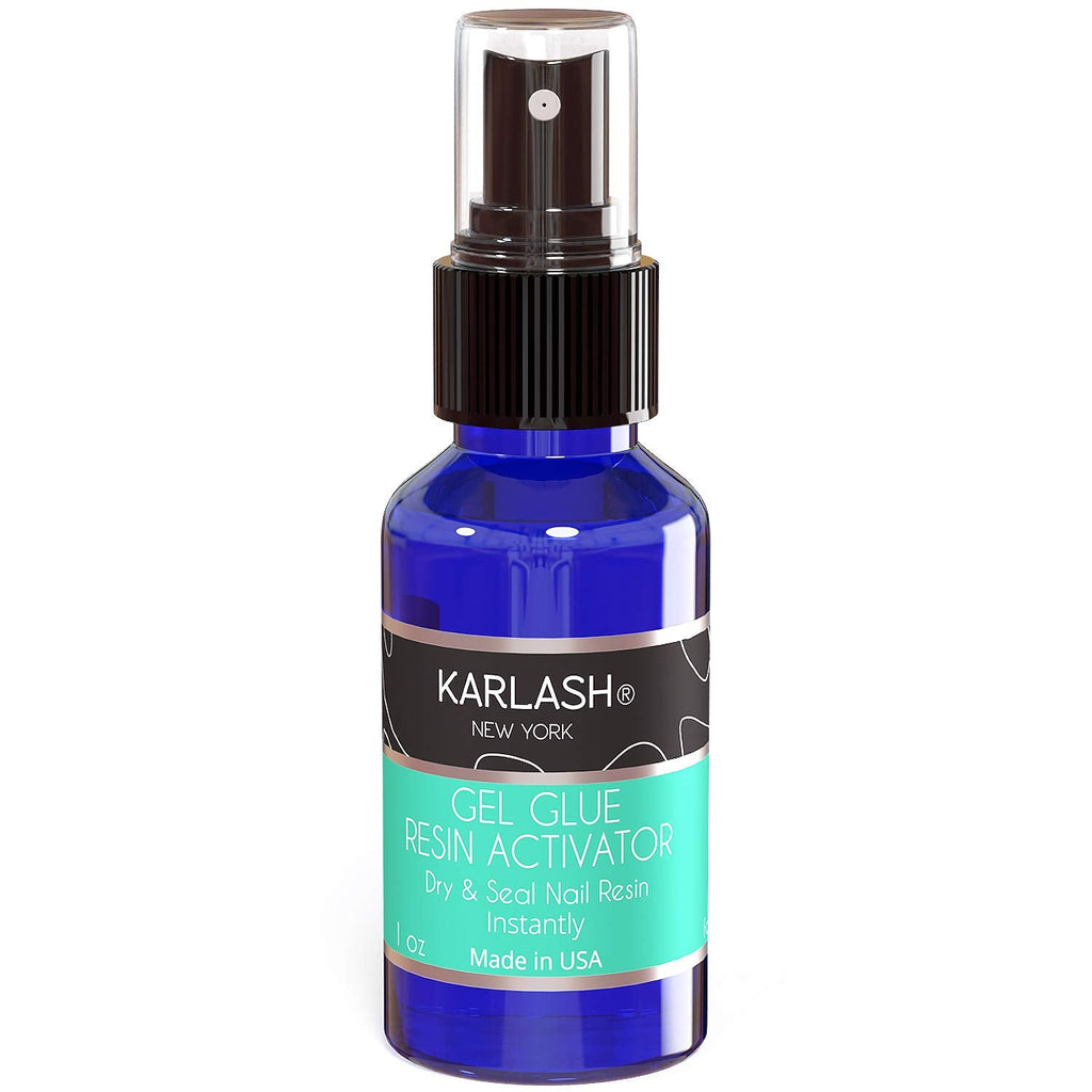 Karlash Professional Dip System — Brush-On Glue Gel 0.5 oz & Resin Gel Glue Activator 1 oz (Pack of 2)