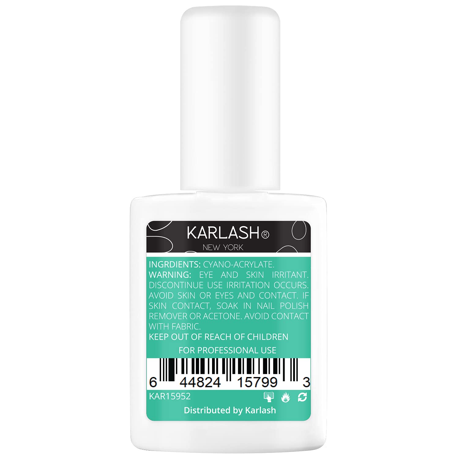 Karlash Professional Dip System — Brush-On Glue Gel 0.5 oz & Resin Gel Glue Activator 1 oz (Pack of 2)