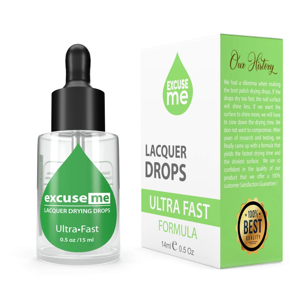 Karlash Excuse Me Nail Polish Drops – Ultra Fast Drying, 0.5 oz (Pack of 3)