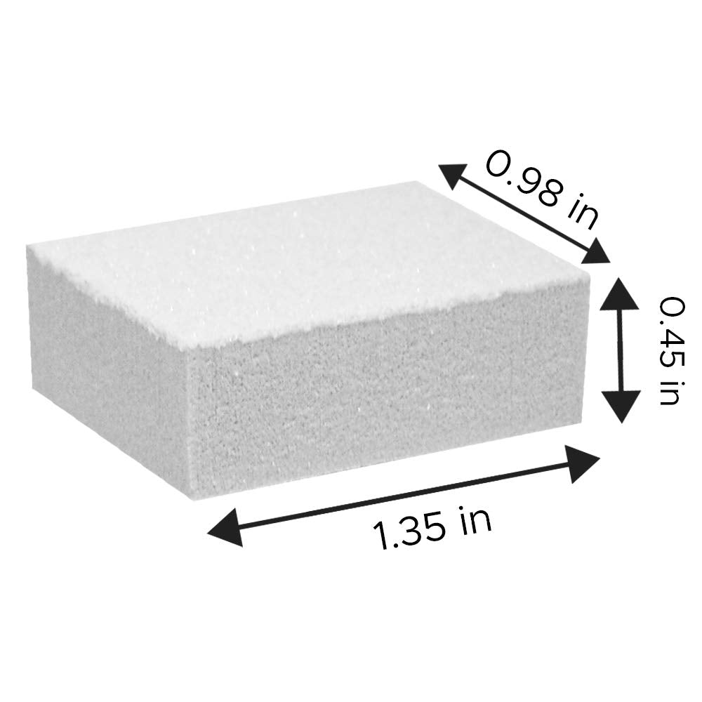 Karlash Nail Mini White Buffer Block – 80/100 Grit, 2-Sided, 130 Count