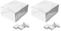 Karlash Nail Mini White Buffer Block — 80/100 Grit, 2-Sided, 130pc Pack (Pack of 2)