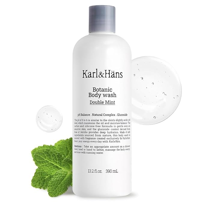 Karl&Häns Botanic Double Mint Vegan Body Wash — Organic & Moisturizing