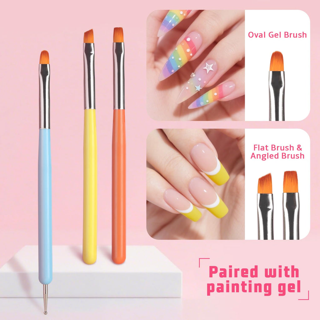Karroy Sponges Pat Gel Nail Palette Set 03 — 16-Color Ombre Gel System (No Wipe)