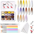 Karroy Glitter Pat Gel Nail Palette Set 04 – 16 Ombre & Chrome Colors