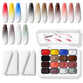 Karroy Sponge Pat Paint Nail Gel – Ombre Gradient Nail Art, No Wipe, UV/LED Curing (16 Colors)
