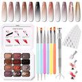 Karroy Sponge Pat Gel Nail Polish Palette – 12-Color Ombre Set (No-Wipe, UV/LED, Set 03)