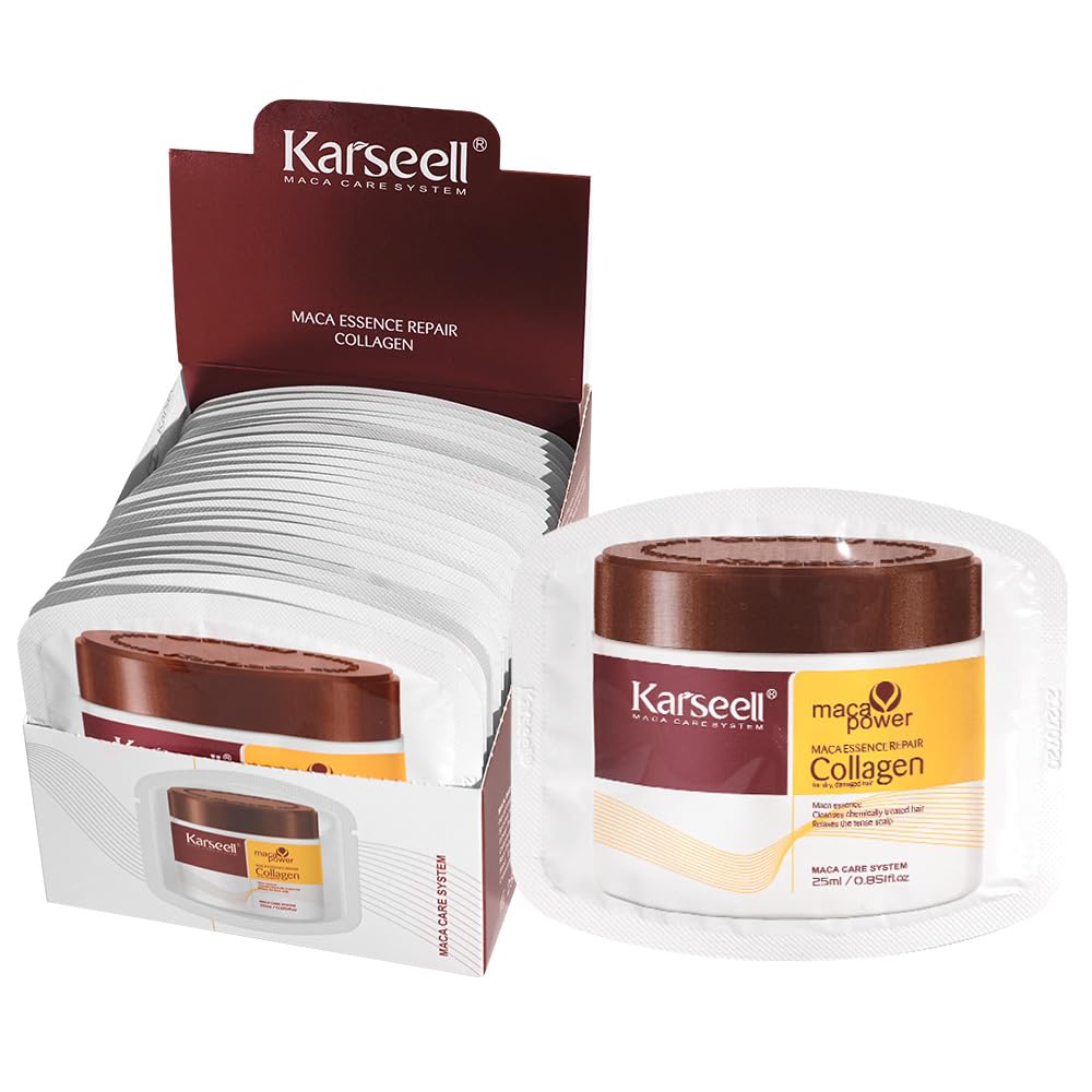 Karseell Collagen Hair Treatment – Deep Repair Mask with Argan Oil (25ml, 24-Pack)