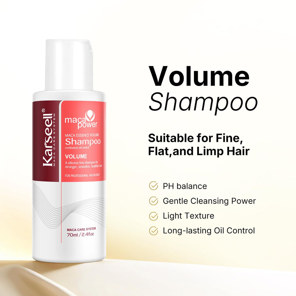 Karseell Travel Shampoo & Conditioner Set with Collagen Hair Mask — 3-Piece Carry-On Kit