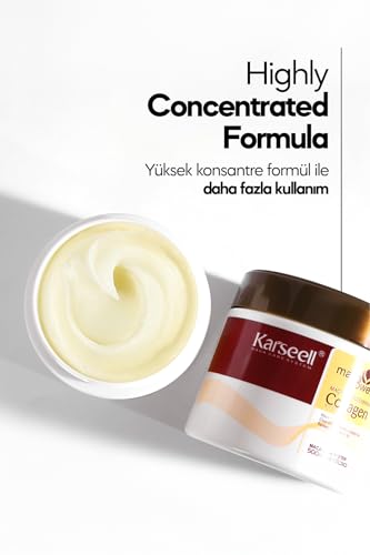 Karseell Hair Mask Deep Conditioner with Argan Oil, Collagen & Coconut Oil – 16.9oz / 500ml