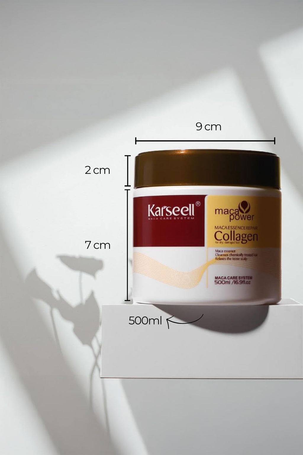 Karseell Hair Mask Deep Conditioner with Argan Oil, Collagen & Coconut Oil – 16.9oz / 500ml