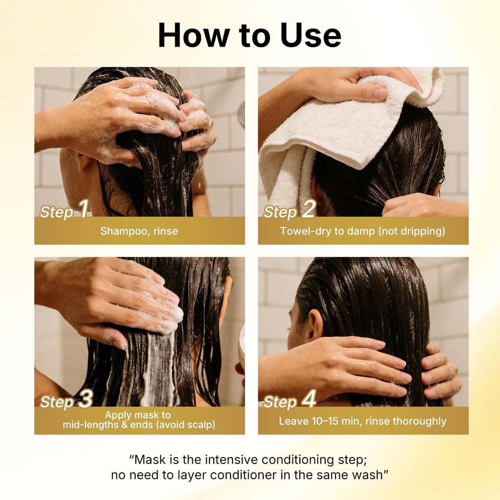 Karseell Travel Shampoo & Conditioner Set with Collagen Hair Mask — 3-Piece Carry-On Kit