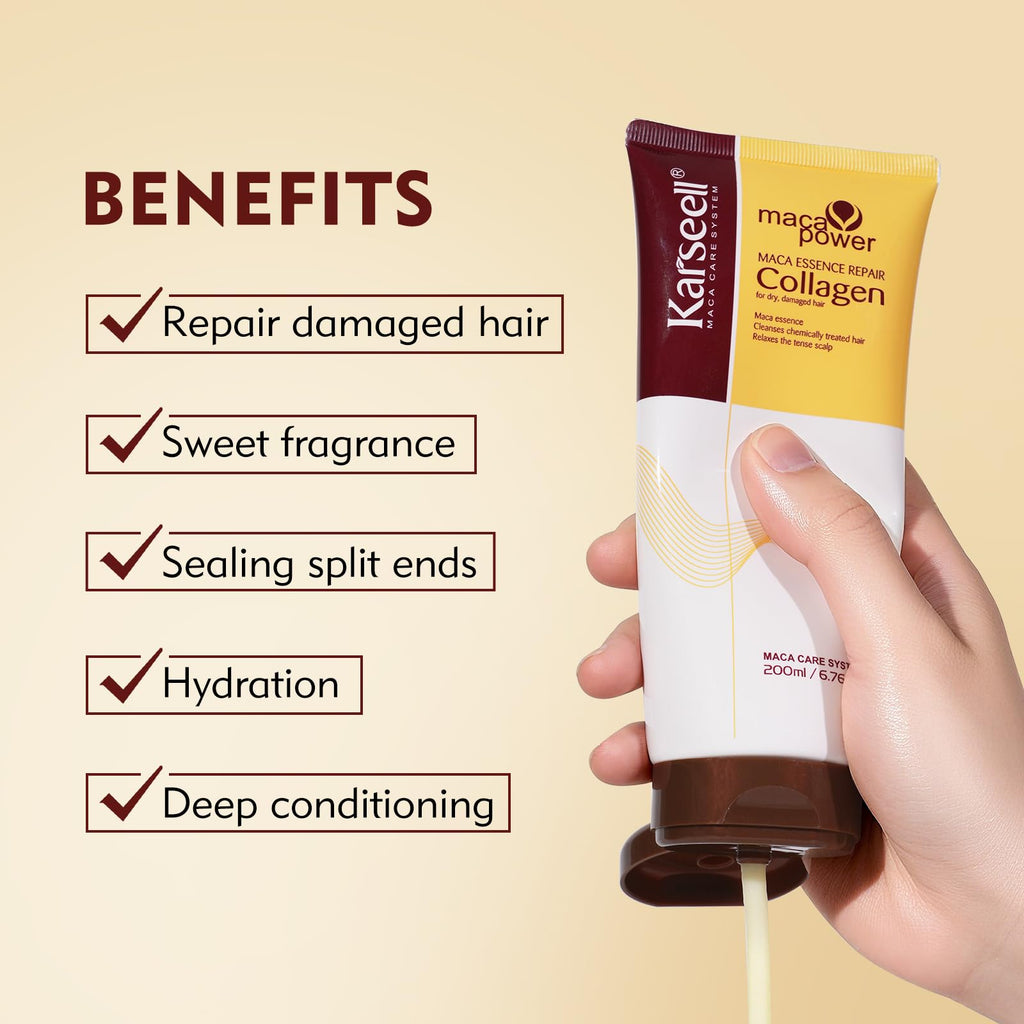 Karseell Collagen Hair Treatment Deep Repair Mask with Argan Oil - 200ml