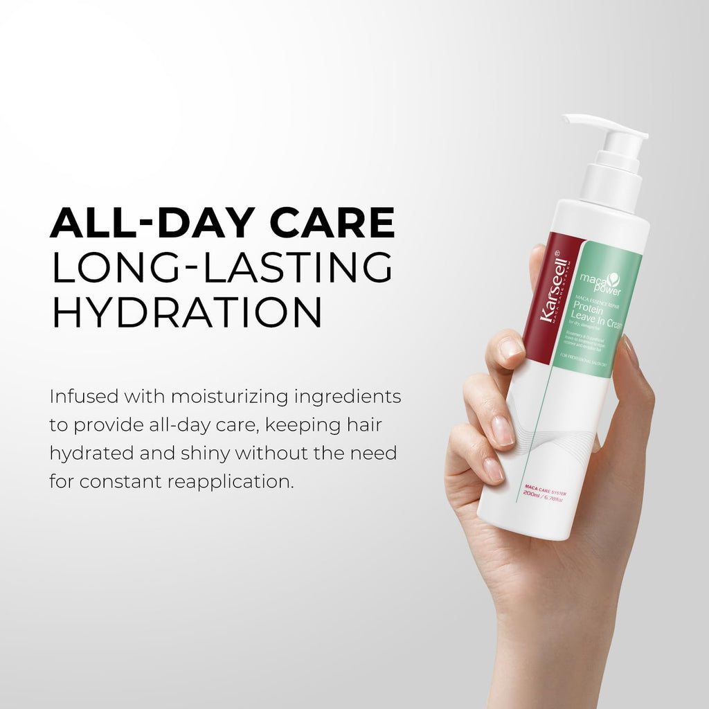 Karseell Repair Protein Cream Leave-In Conditioner | Organic Protein Hair Treatment for Dry & Damaged Hair