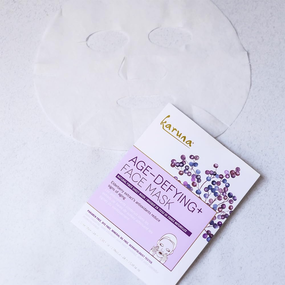 Karuna Skin Age-Defying & Clarifying Sheet Mask Set (5 Pack) – Hydrating & Clean Beauty