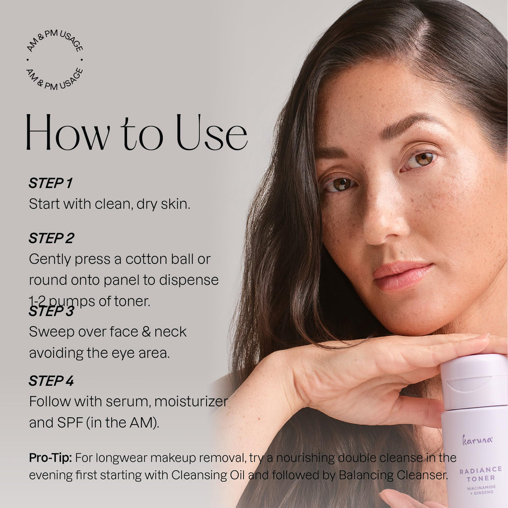 Karuna Hydrating Face Toner – Red Ginseng, Niacinamide & Paper Mulberry for Pore Minimizing & Brightening (150 ml)