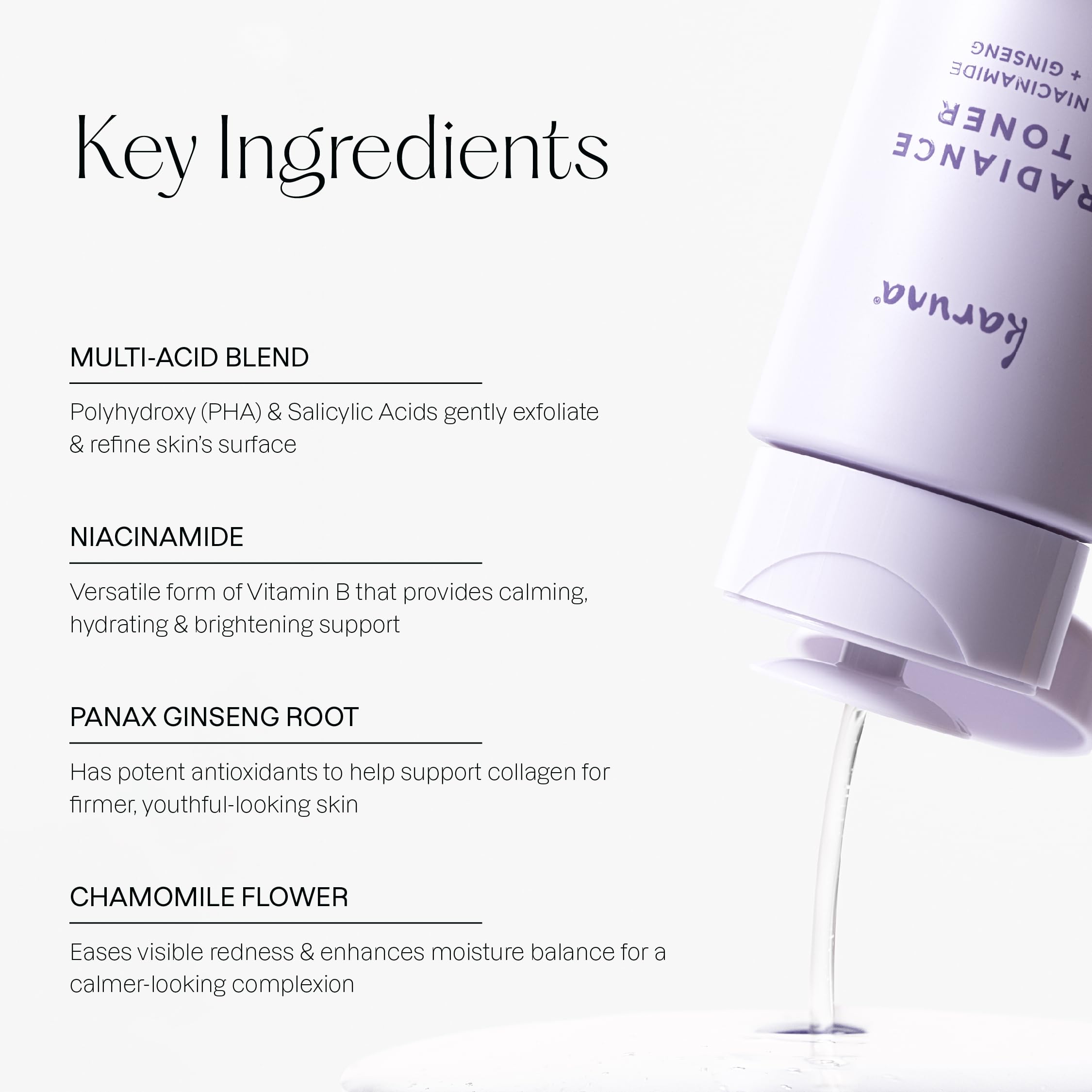 Karuna Hydrating Face Toner – Red Ginseng, Niacinamide & Paper Mulberry for Pore Minimizing & Brightening (150 ml)